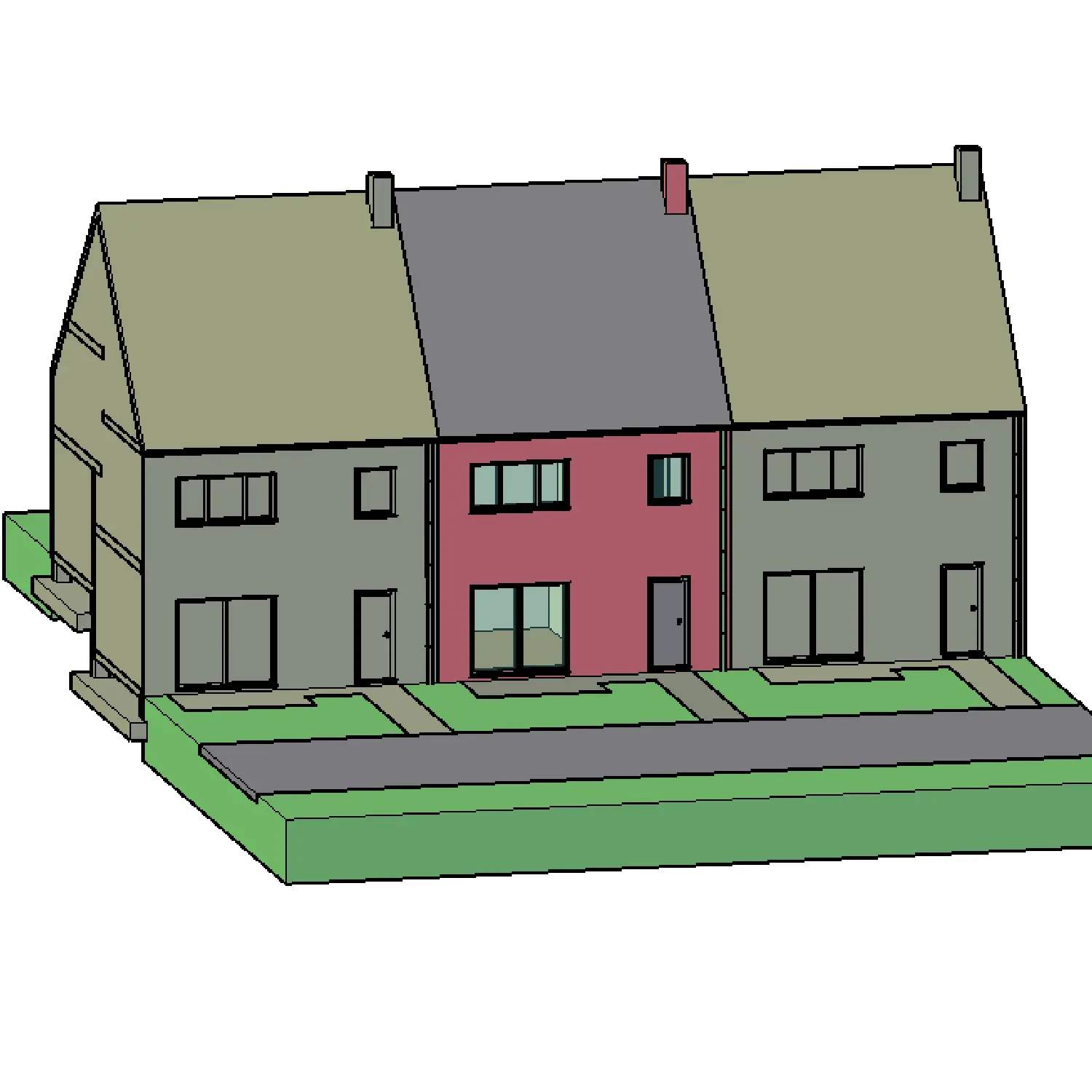 Mon projet de Construction 3D, une maison 100% autocad