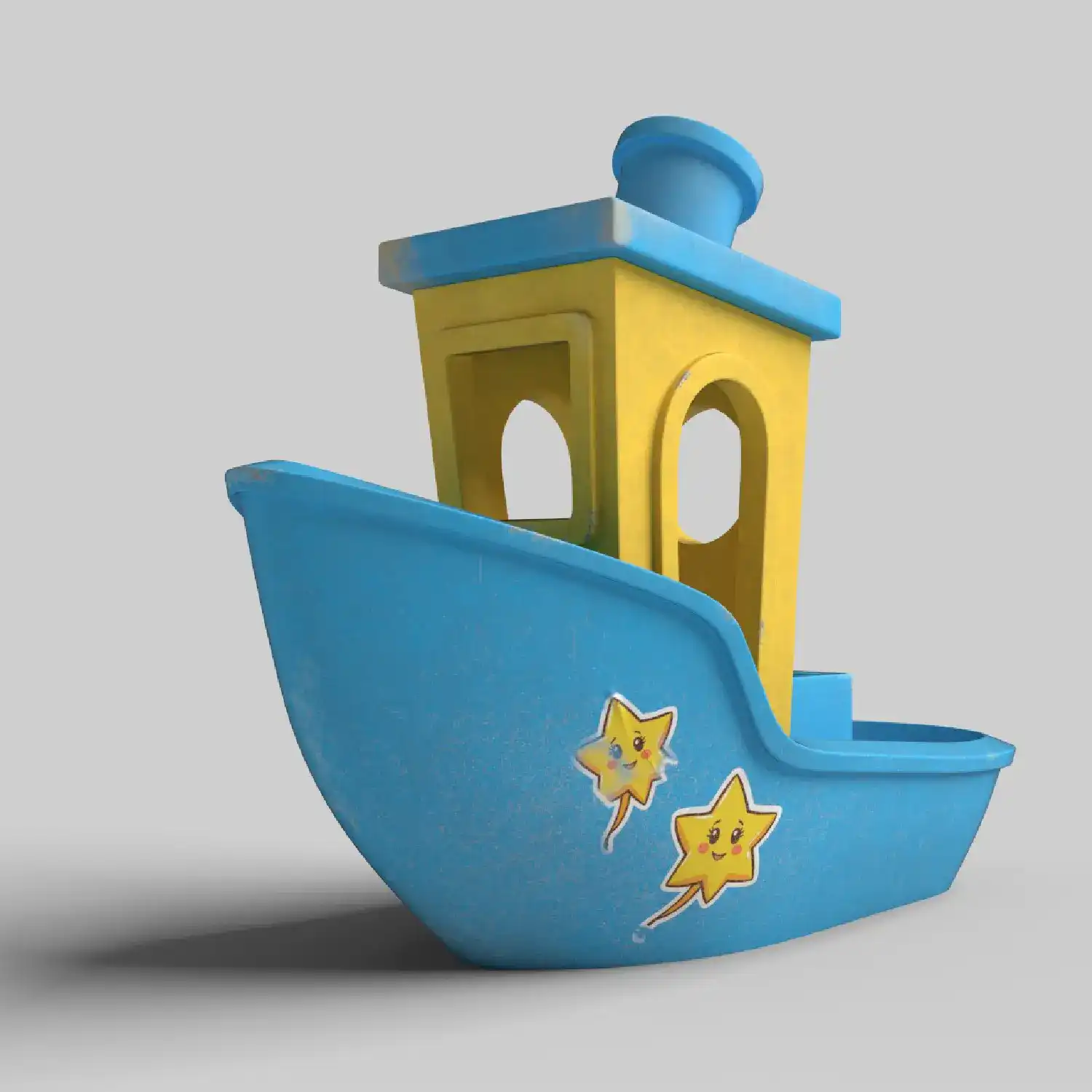 Mon projet bateau modélisé sur Maya et texturé sur Substance painter.