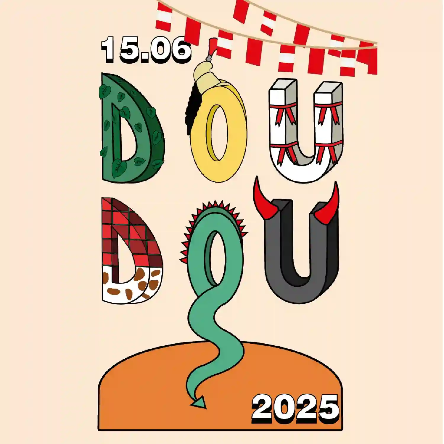 Mon projet pour la participation au concours pour être l'affiche du doudou 2025.